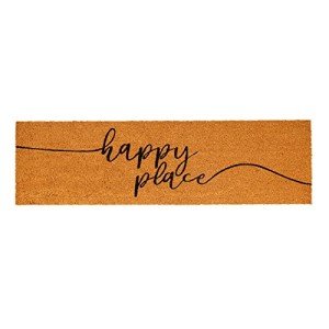 Happy Place Large Coco Coir Door Mat 17x60