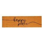 Happy Place Large Coco Coir Door Mat 17x60