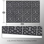 SAND MINE Reversible Outdoor Plastic Straw Mat 4' x 6