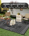 Waterproof 5x8 ft Outdoor Reversible Patio Rug