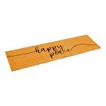 Happy Place Large Coco Coir Door Mat 17x60