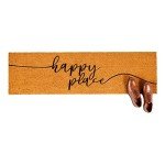 Happy Place Large Coco Coir Door Mat 17x60