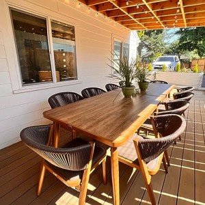11-Piece Outdoor Rattan Patio Dining Set