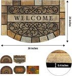 Large Non-Slip Outdoor Welcome Door Mat 24"x36