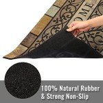 Large Non-Slip Outdoor Welcome Door Mat 24"x36