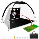 Dikutar 10x7ft Golf Practice Net & Mat
