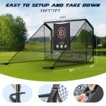Heavy-Duty Golf Net for Backyard Swing Practice