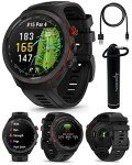 Wearable4U - Garmin Approach S70: Ceramic 47 mm Golf Smartwatch|1.4" AMOLED Display Up to 16 Days Battery Life, Multisport GPS Premium Watch w/ 43K+ Golf maps & Gift Bundle