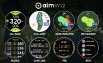 GOLFBUDDY Aim W12 Golf GPS Watch, Premium Full Color Touchscreen, Preloaded with 40,000 Worldwide Courses, Hole Preview, Green Undulation, IPX7 Waterproof, Easy-to-use Golf Watch