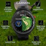Wearable4U - Garmin Approach S70: Ceramic 47 mm Golf Smartwatch|1.4" AMOLED Display Up to 16 Days Battery Life, Multisport GPS Premium Watch w/ 43K+ Golf maps & Gift Bundle