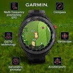 Wearable4U - Garmin Approach S70: Ceramic 47 mm Golf Smartwatch|1.4" AMOLED Display Up to 16 Days Battery Life, Multisport GPS Premium Watch w/ 43K+ Golf maps & Gift Bundle