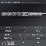 CHAMPKEY Golf Grips 13 Pack | Come with Solvent,15 Tapes,Vise Clamp and Hook Blade | All Weather Control and High Feedback Golf Club Grips