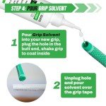 Wedge Guys Golf Grip Kits for Regripping Golf Clubs - Professional Quality - Options Include Hook Blade, 15 or 30 Tape Strips, 5 or 8 oz Solvent, Grip Tape Remover, Bench Vise & Rubber Clamp