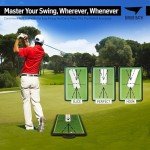 Birdie Mat Pro Premium Swing Training Mat for Analyzing Swing Path and Ball Impact