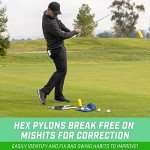 GoSports Golf HEX Track Swing Path Guide - Fix Slices, Hooks, Alignment and More
