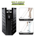 Zcoorey Golf Alignment Stick Holder - Golf Alignment Sticks Made of Metal, Golf Training Aid for Swing Plane and Swing Path Training, Golf Swing Trainer for Golf Practice Accessories