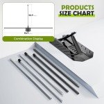 Zcoorey Golf Alignment Stick Holder - Golf Alignment Sticks Made of Metal, Golf Training Aid for Swing Plane and Swing Path Training, Golf Swing Trainer for Golf Practice Accessories