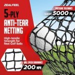 ZEALFEEL 10x7ft Golf Practice Net and Accessories