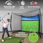 GoSports 10x8 ft Golf Hitting Net & Screen