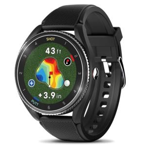 Voice Caddie T9 Smart Golf Watch with GPS | Golf Swing Analyzer with Slope Calculation & Course Preview | Ideal Golf Gift for Men & Women (Black)