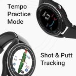 Voice Caddie T9 Smart Golf Watch with GPS | Golf Swing Analyzer with Slope Calculation & Course Preview | Ideal Golf Gift for Men & Women (Black)