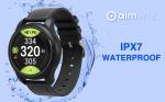 GOLFBUDDY Aim W12 Golf GPS Watch, Premium Full Color Touchscreen, Preloaded with 40,000 Worldwide Courses, Hole Preview, Green Undulation, IPX7 Waterproof, Easy-to-use Golf Watch