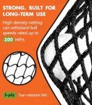 10x7ft Heavy Duty Golf Practice Net for Training