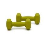 Neoprene Dumbbell Set (2.3 Kg Each) - Green