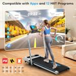 Fousae 5-in-1 Foldable Treadmill for Home