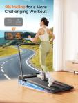 4 in 1 Folding Treadmill with Incline and Remote