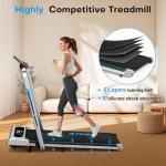 Fousae 5-in-1 Foldable Treadmill for Home