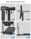Foldable Under Desk Treadmill for Home Use
