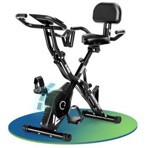 SLUNSE 5 IN 1 Folding Exercise Bike with Resistance