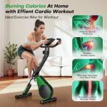 Folding Exercise Bike with Adjustable Magnetic Resistance