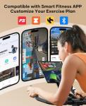 Toputure Exercise Bike with LCD Display and App