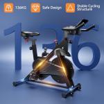 Lacuffy Magnetic Indoor Cycling Bike with LCD Display