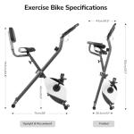 Panana Foldable Exercise Bike with Magnetic Resistance