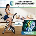 SLUNSE 5 IN 1 Folding Exercise Bike with Resistance