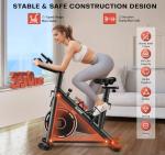Indoor Exercise Bike with LCD Display and Tablet Holder