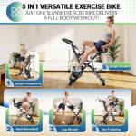 SLUNSE 5 IN 1 Folding Exercise Bike with Resistance