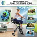 SLUNSE 5 IN 1 Folding Exercise Bike with Resistance