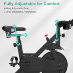Adjustable Magnetic Resistance Exercise Bike for Home