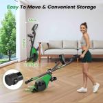 Folding Exercise Bike with Adjustable Magnetic Resistance