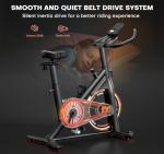 Indoor Exercise Bike with LCD Display and Tablet Holder