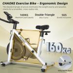 CHAOKE Adjustable Indoor Cycling Exercise Bike