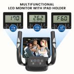 Dripex Magnetic Elliptical Machine with LCD Monitor