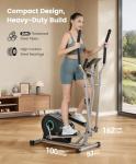 Dripex Compact Elliptical Machine with 16 Resistance Levels