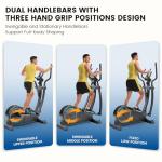 Dripex Magnetic Elliptical Machine with LCD Monitor