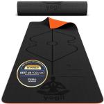 Non-Slip Yoga Mat with Laser Guides - Travel-Friendly