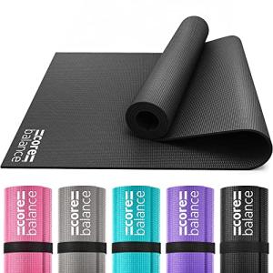 Core Balance Non-Slip Yoga Mat with Strap